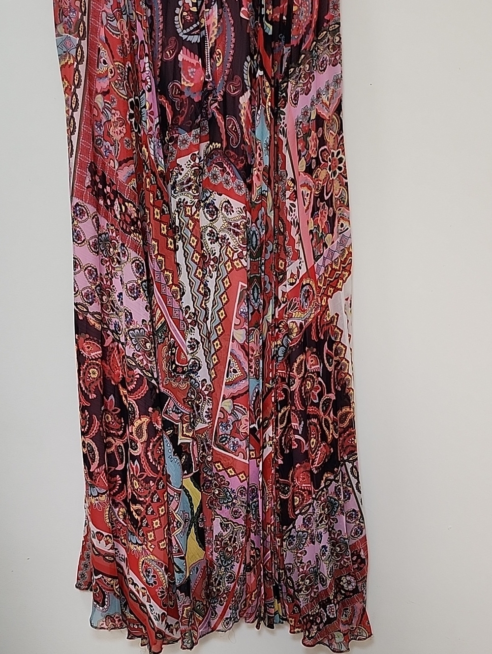 Alice + Olivia Deonna Pleated Tie-waist Wedding Guest Dress Sz 4 - Picture 13 of 16